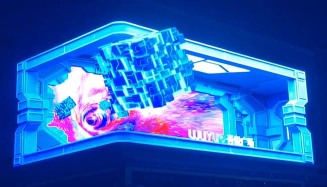 裸眼3D LED显示屏解决方案-美亚迪光电